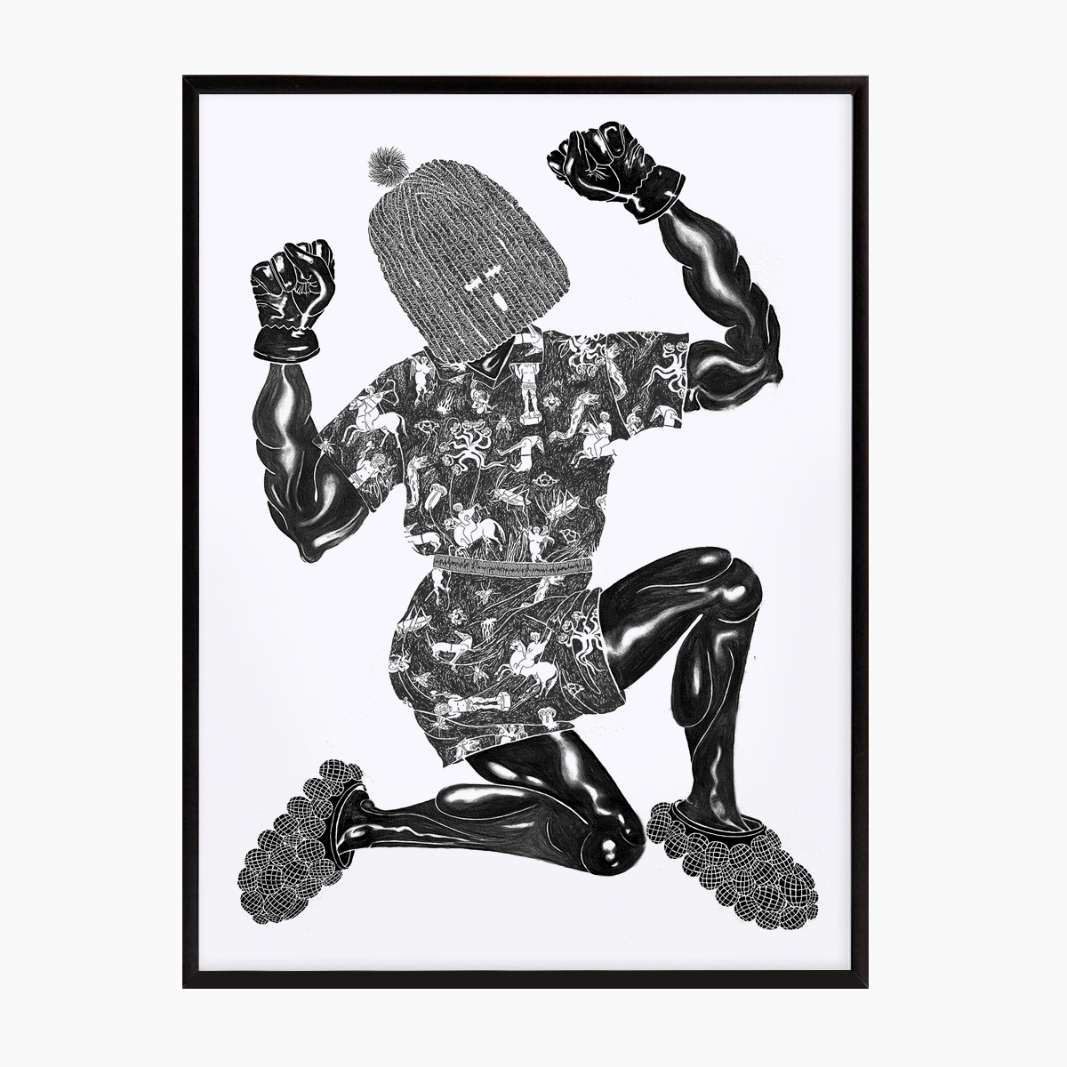 Wissellijst aluminium voor "Atlas is het zat" (Zwart)