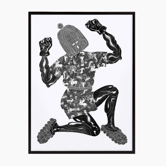 Wissellijst aluminium voor "Atlas is het zat" (Zwart)